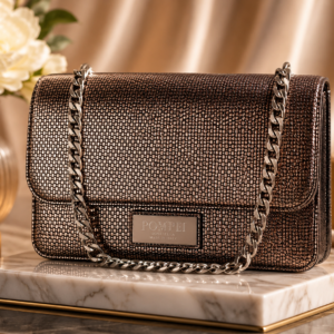 Pompei Donatella Black Leather Women Crossbody Bag