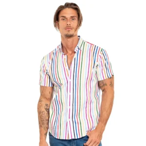 Eight X Wet Paint Short Sleeve Button Down Shirt
