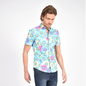 Eight X Gerbera Daisy Print Shirt